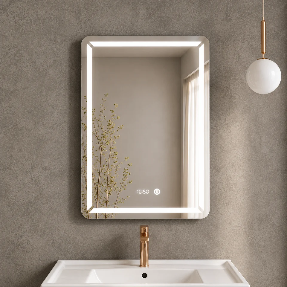 Mirror Victoria 50 Touch & Clock