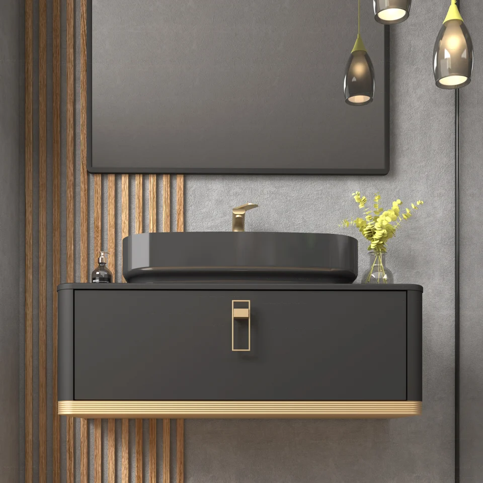 ست کابینت روشویی رادو ۸۰ دیواری تولید بومرنگ