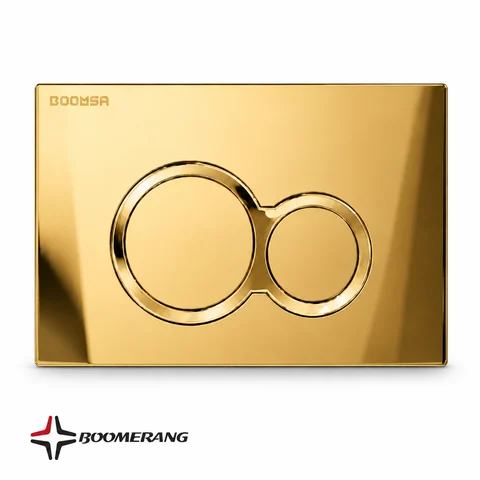 Glitter flush button - gold