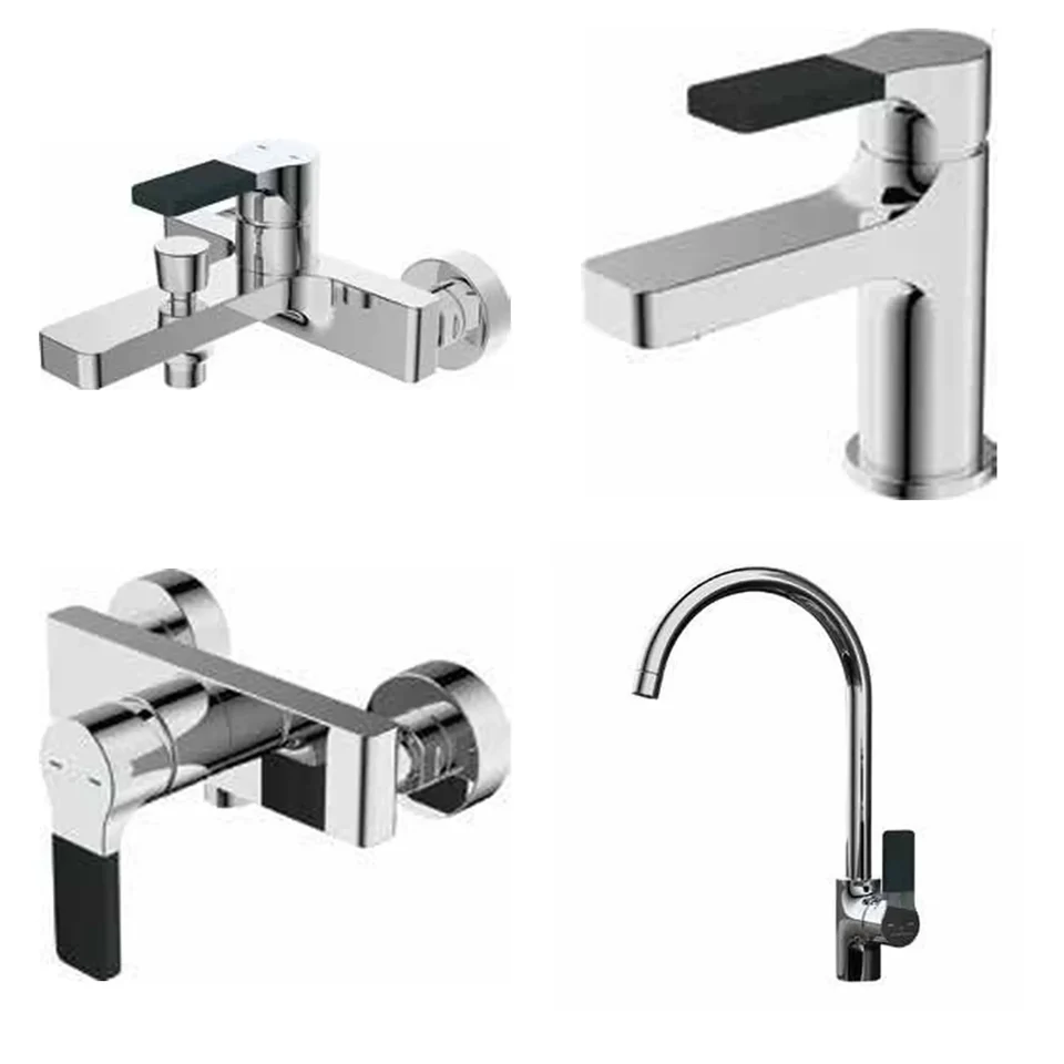 Cobalt 4-Piece Faucet Set
