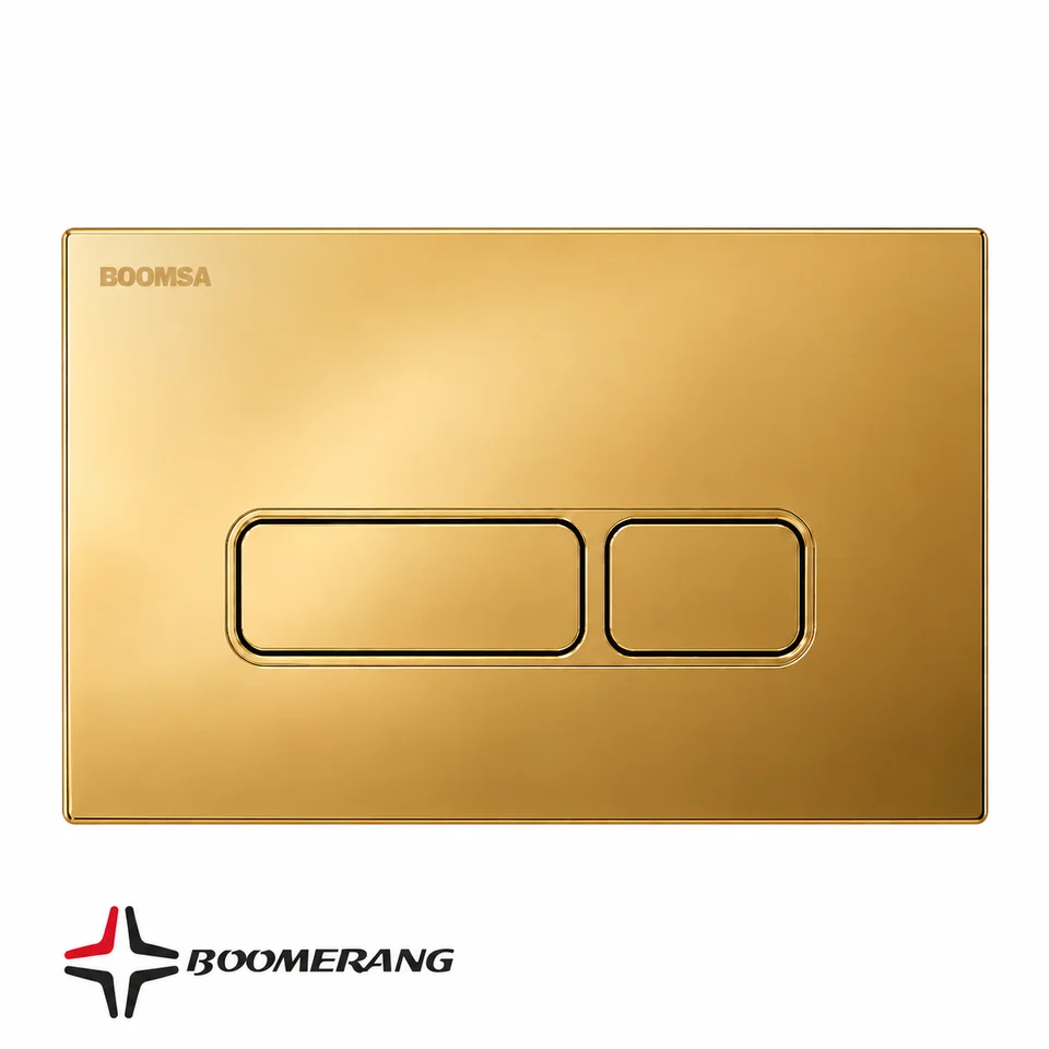 Luster flush button - matte gold