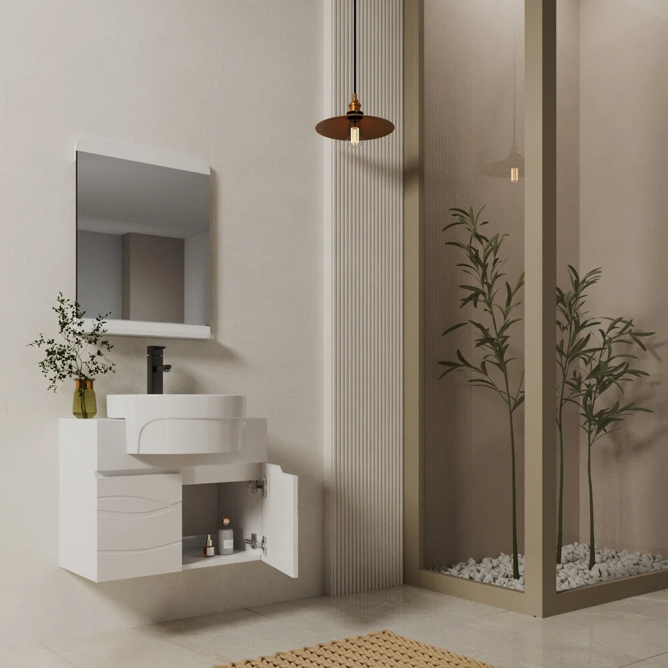 ست کابینت روشویی تورینو ۶۰ دیواری تولید بومرنگ