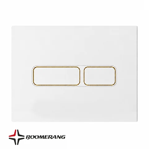 Luster flush button - white gold