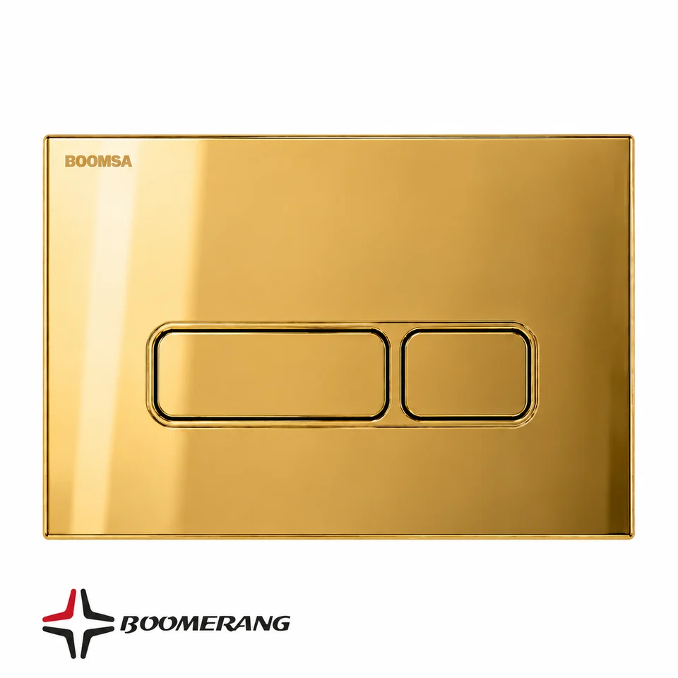 Luster flush button - gold