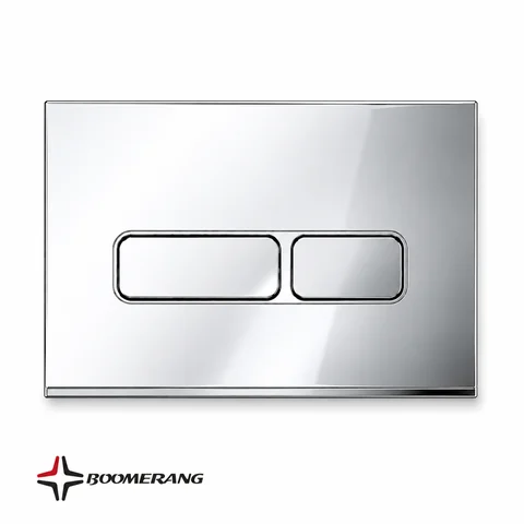 Luster flush button - chrome