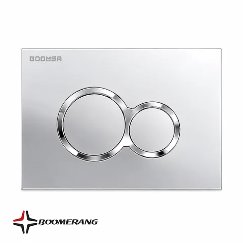 Glitter flush button - chrome